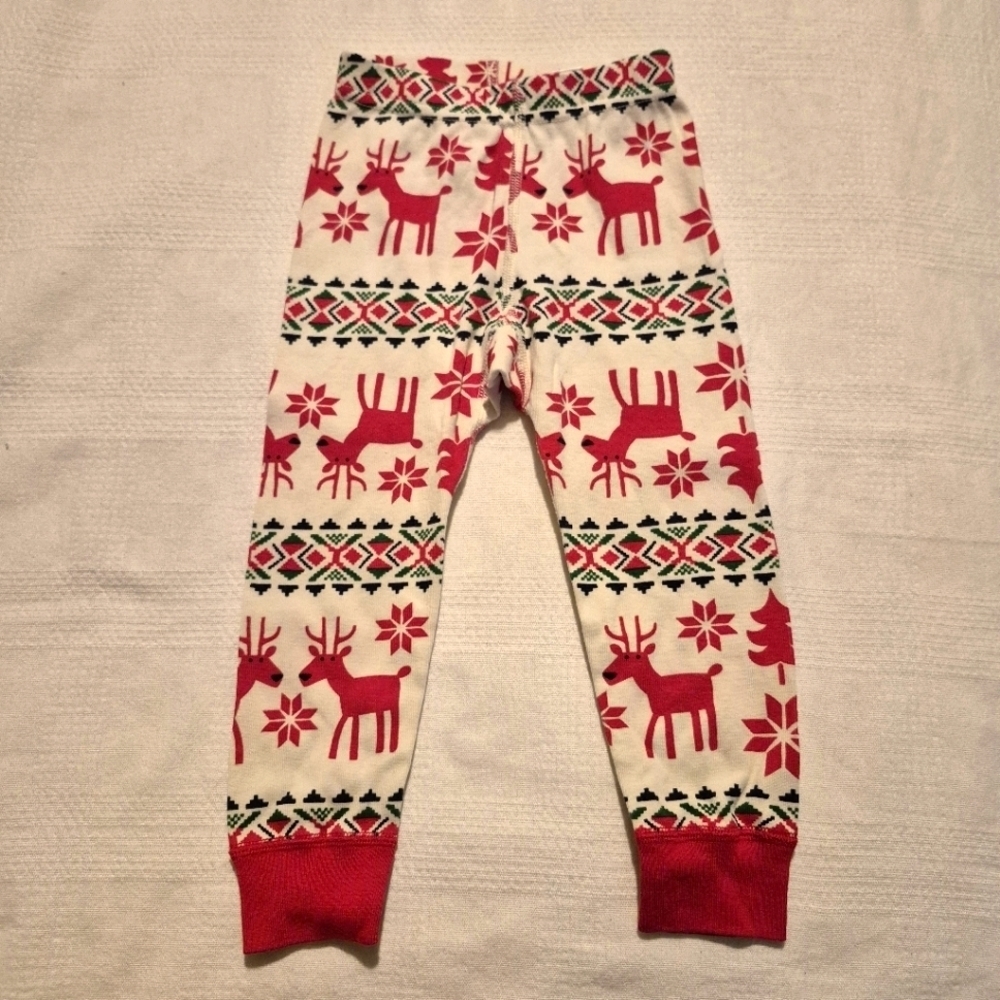 Hanna Andersson boys size 80 or 18-24 months Deer Deer pajama bottom VGUC
